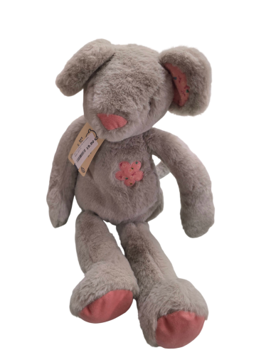 Peluche de ratón gris